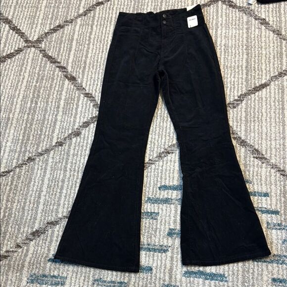We The Free Jayde Black Cord Corduroy Flare Jeans 31 - Picture 4 of 6